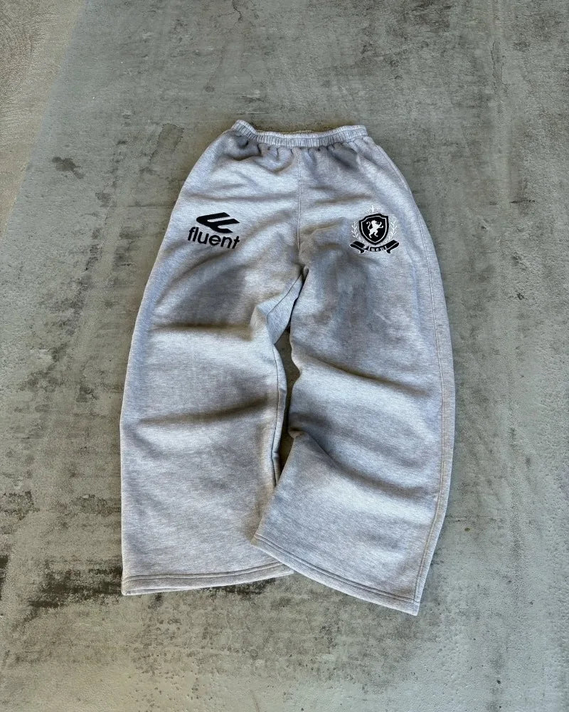 American fashion zipper hoodie and pants