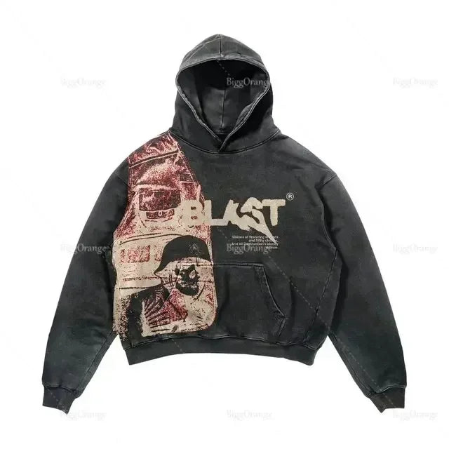 American fashion hoodie