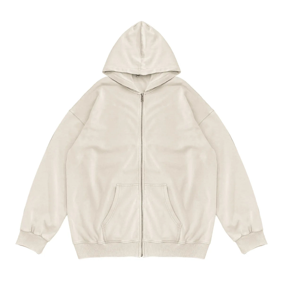Washed Zipper Hoodies 100% Cotton MORE COLORS
