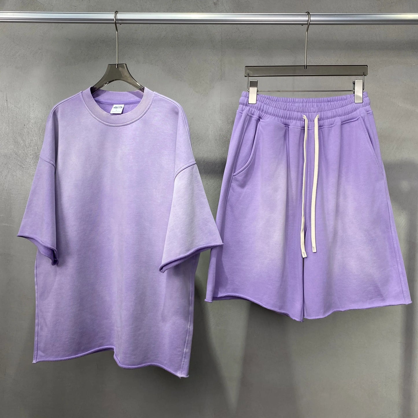 vintege washed shorts and t shirt