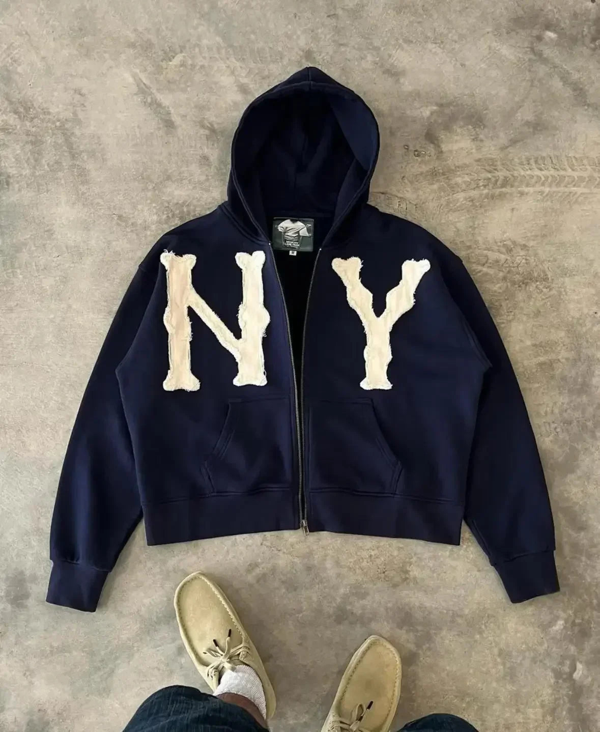 NY zipper hodie