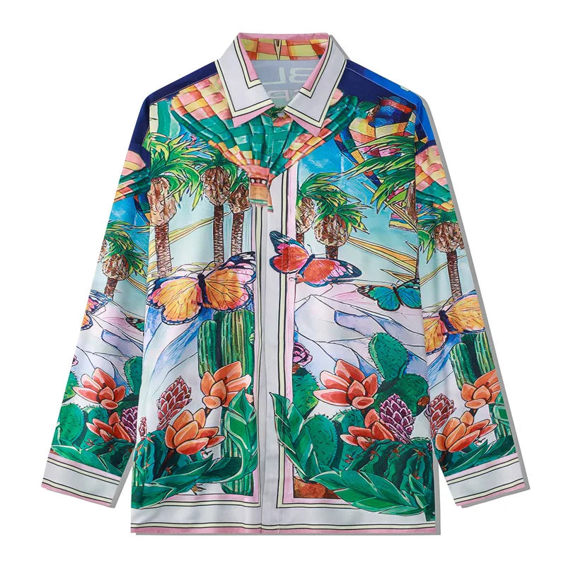 Men's long Sleeve Shirts Fashion Shirts Hawaiian