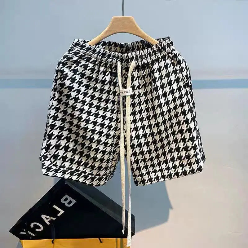 mans fashion knitted shorts