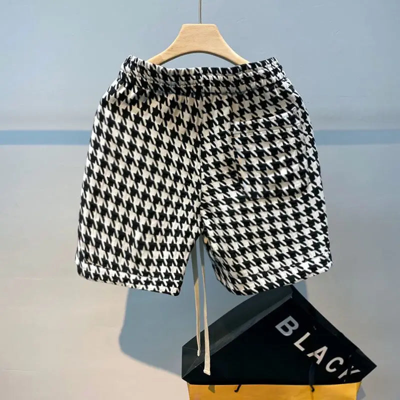mans fashion knitted shorts