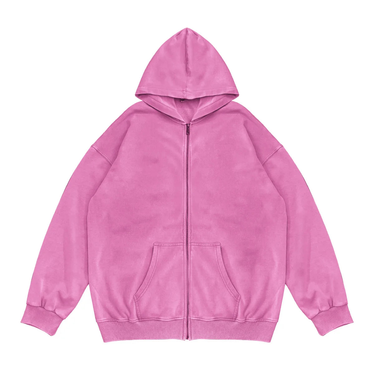 Washed Zipper Hoodies 100% Cotton MORE COLORS
