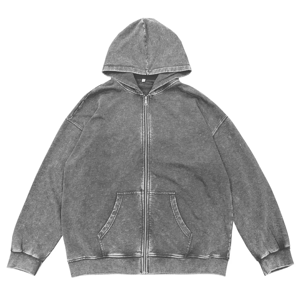 Washed Zipper Hoodies 100% Cotton MORE COLORS