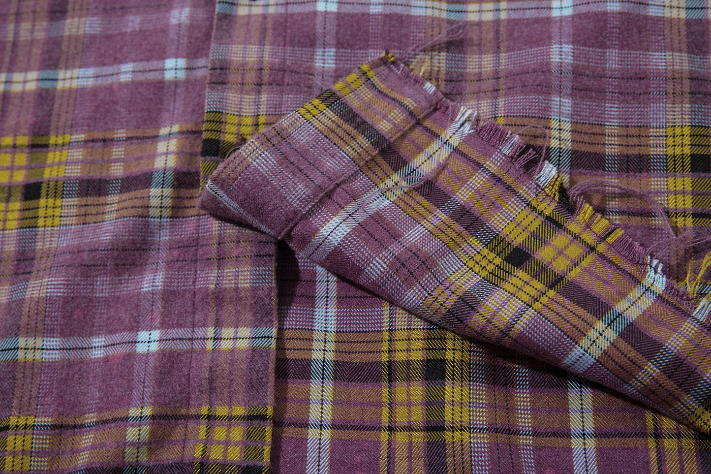 man's Print Plaid Shirt Jacket