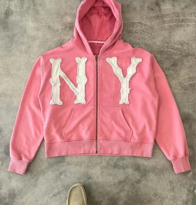 NY zipper hodie