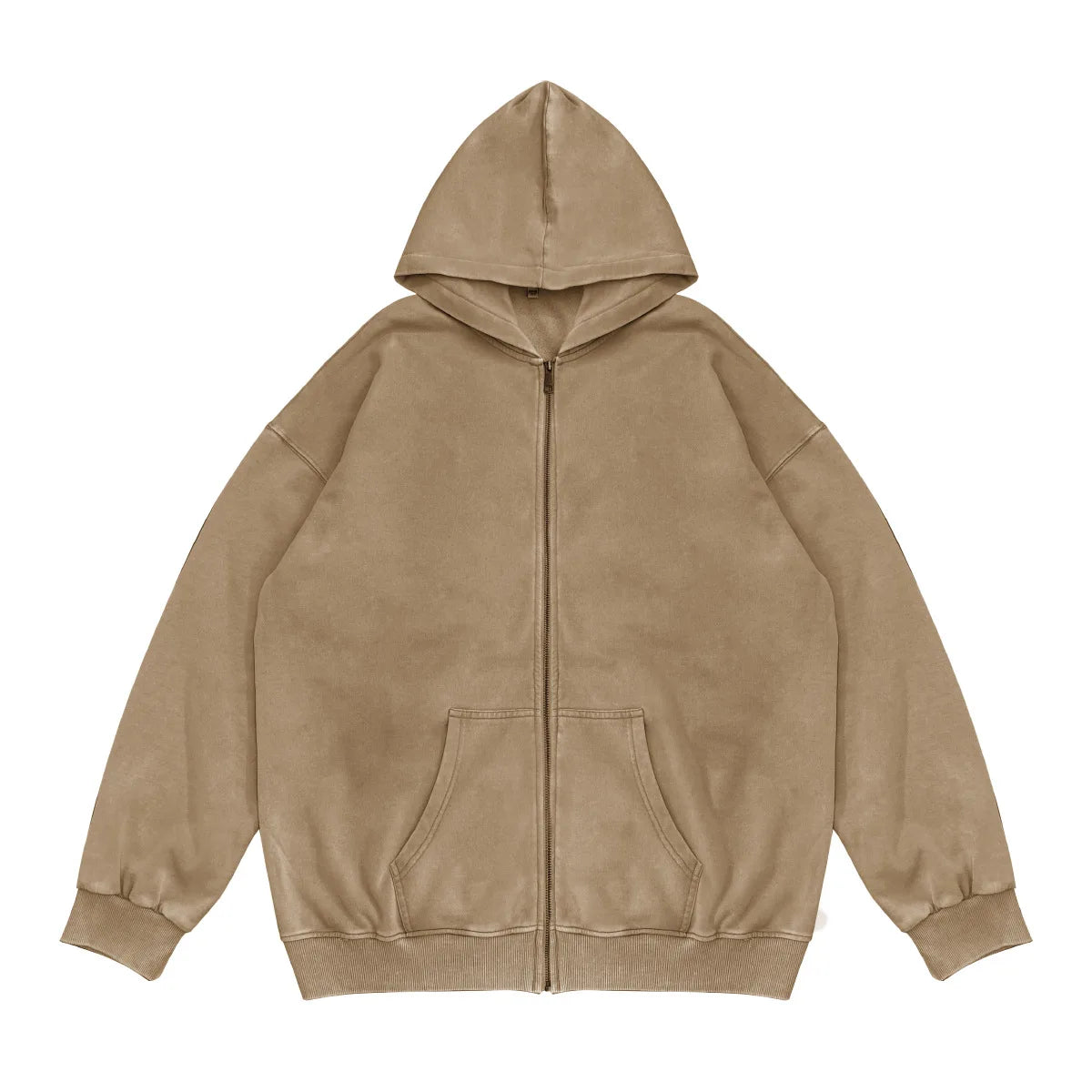Washed Zipper Hoodies 100% Cotton MORE COLORS
